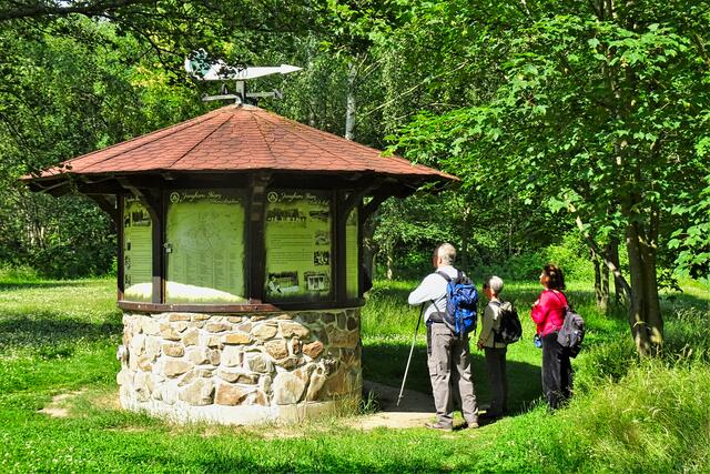 Informationstafeln auf dem Jungborngelände