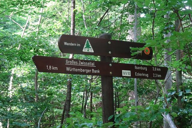 Wegweiser im Eckertal