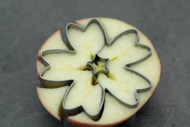 Stern für Apfelscheibe
