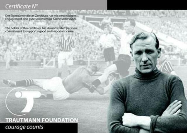 Zertifikat der "Trautmann-Foundation"