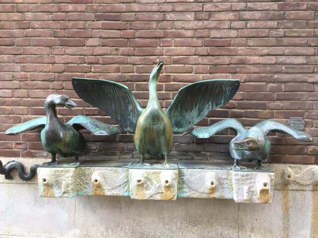 Der Gänsebrunnen am Marktplatz