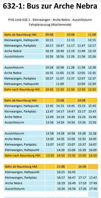 Busfahrplan zum Mittelberg