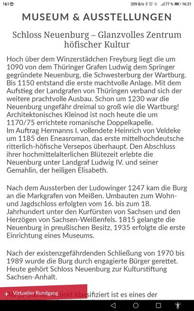 Geschichte Schloß Neuenburg