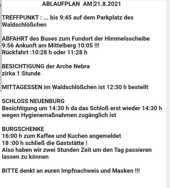 Ablaufplan