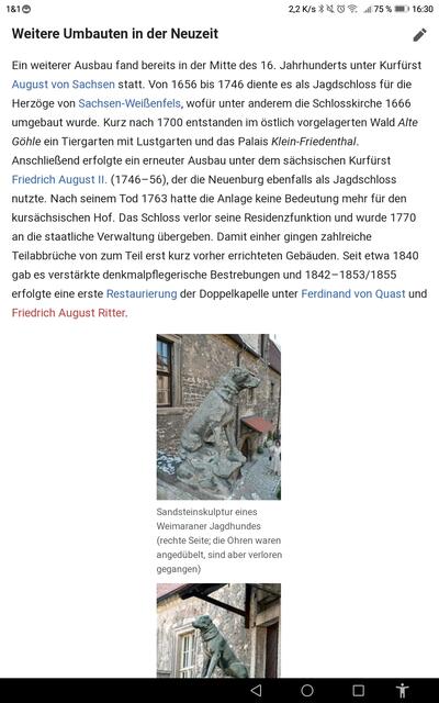 Geschichte Schloß Neuenburg