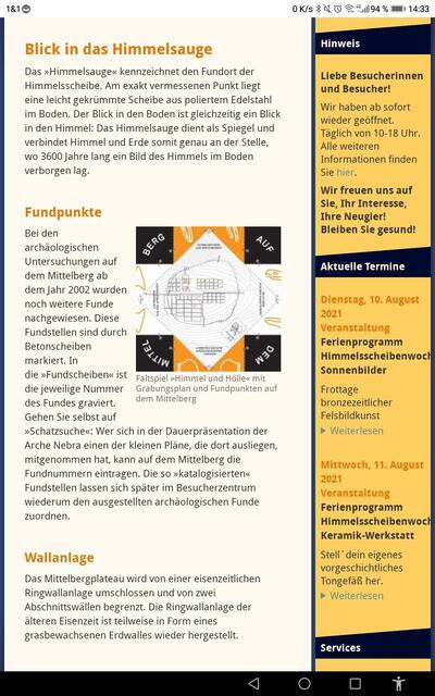Das Himmelsauge auf dem Mittelberg