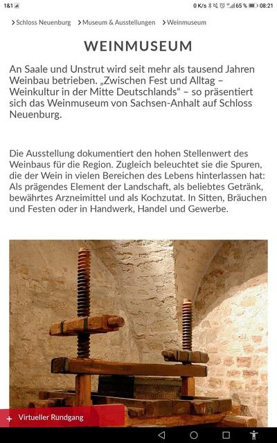 Weinmuseum - Schloß Neuenburg