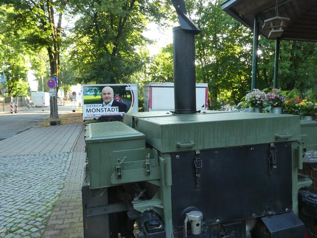 Hier die Gulaschkanone (vorne)