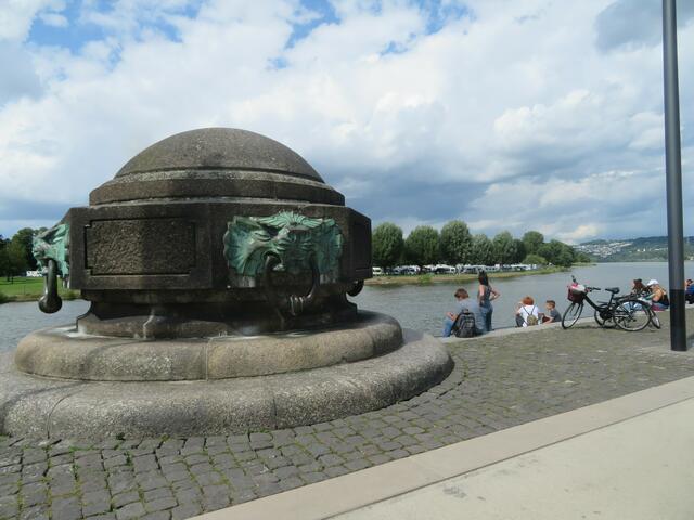 Wir waren am Deutschen Eck.