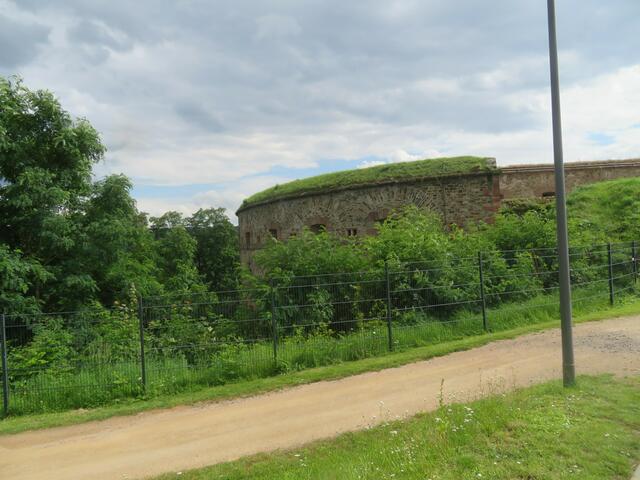 Eine Mauer von der Festung