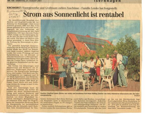 Veranstaltung aus dem Jahr 2001