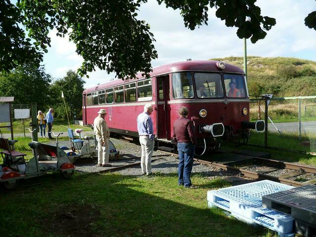 Das war die letzte Tour des Tages und das Fahrzeug wird in Parkposition auf dem Vereinsgelände gebracht.