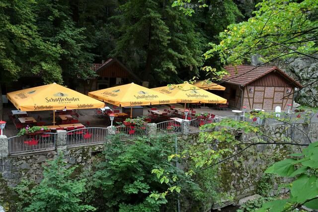 Gartenbereich vom Gasthof Königsruhe