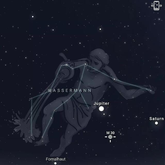 Mit Stellarium eine neue Funktion entdeckt, 
das Taplet einfach gegen den Himmel richten und die Namen der Sterne werden angezeigt !