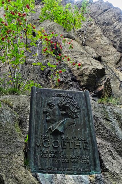 auch Goethe besuchte mehrmals das Bodetal bei Thale