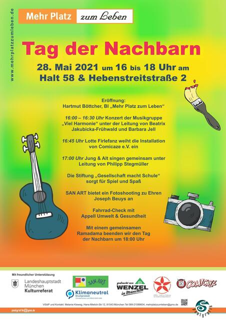 Beim Tag der Nachbarn belebten wir immer wieder den Halt 58