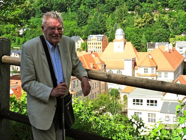 Blick vom Schlossberg auf die Goetheschule