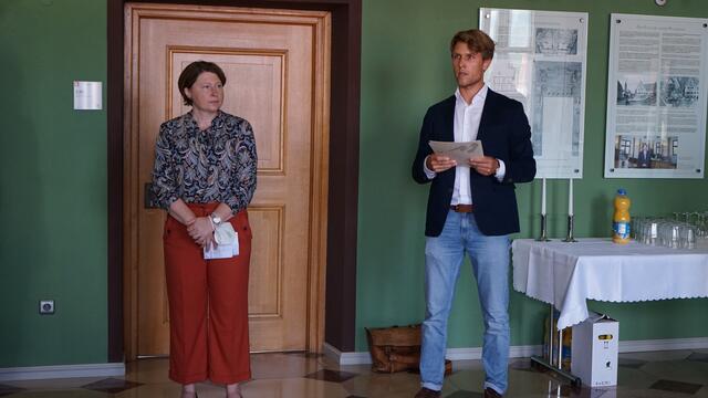 Auch Fabian Tschauner vom Wasserwirtschaftsamt spricht ein Grußwort | Foto: LRA Donauwörth