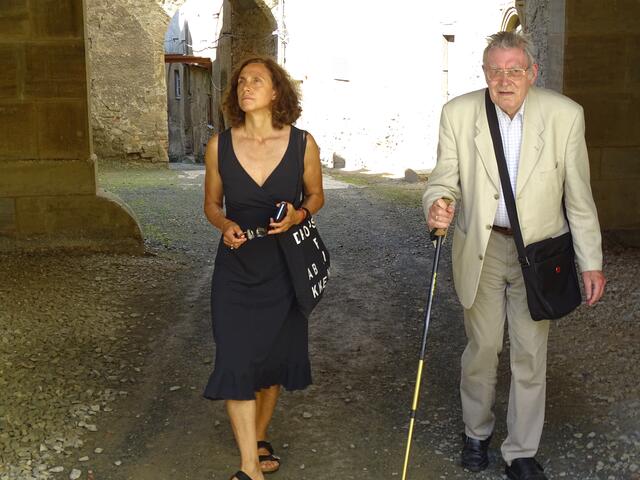 Dolores und Manfred im Oberen Schloss
