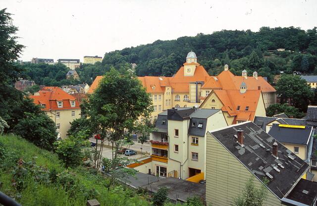 Blick vom Schlossberg auf die Marienschule