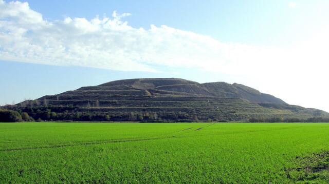 Nordwestseite des Kaliberges Friedrichshall in Sehnde im Jahr 2014.
