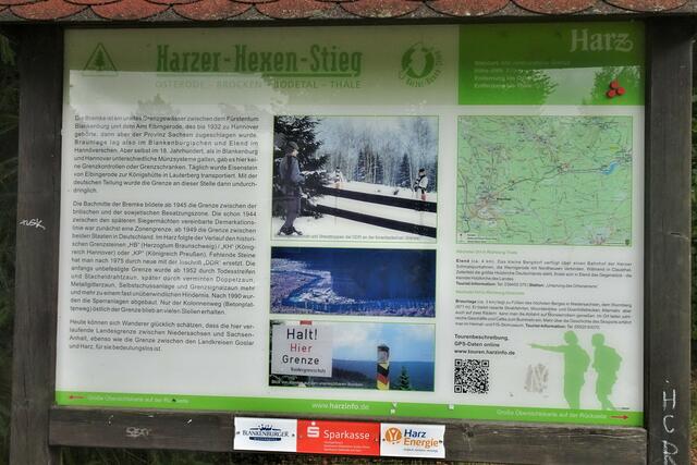 Informationstafel am Grenzdenkmal