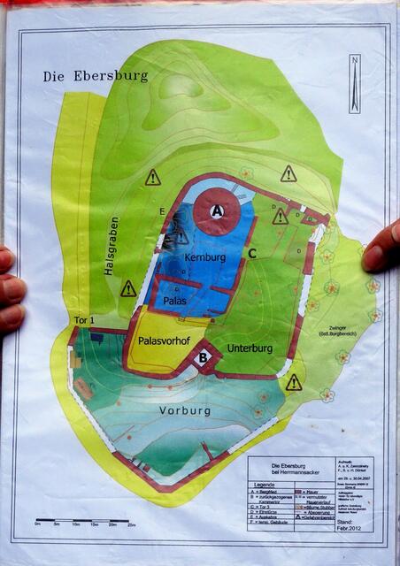 Plan der Ebersburg