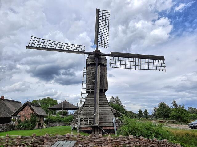 ursprünglich stand diese Schöpfmühle in Ochsenwerder