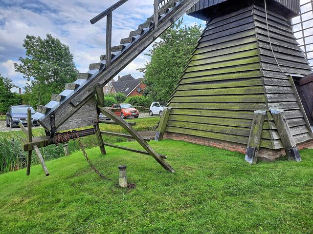 mit dem Steert wurde die Kokermühle in den Wind gedreht
