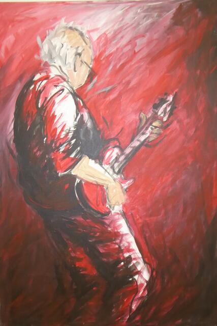 Acryl auf Leinwand: Blues, Lyin` Eyes (Eagles).