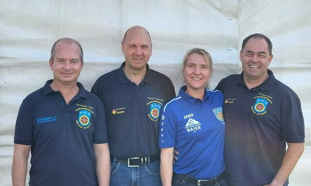 Die Dietesheimer Teilnehmer des zweiten Teils der Meisterschaften. V.l.n.r.: Thomas Lippok, Thomas Westerwald, Peggy Wölk und Thomas Baier