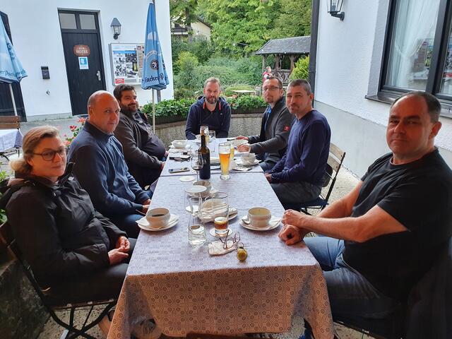 Natürlich darf auch der gesellige Teil bei einem solchen Event nicht fehlen.