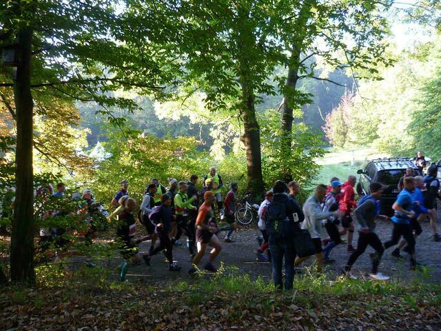 Start für die Marathonläufer/innen.
