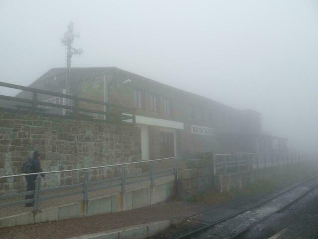 Bahnhofsgebäude „Brocken“.