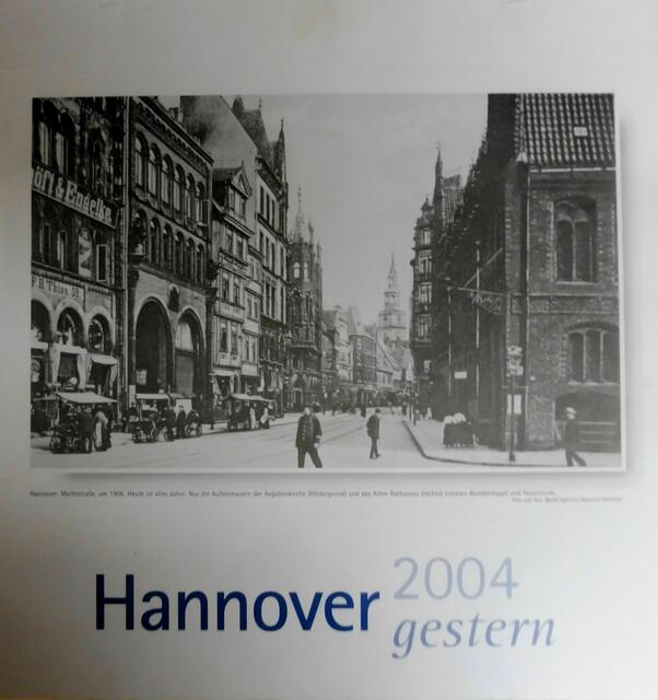 Marktstraße, um 1906.    Jetzt Umrandung weiß mit blauer Schriftfarbe.