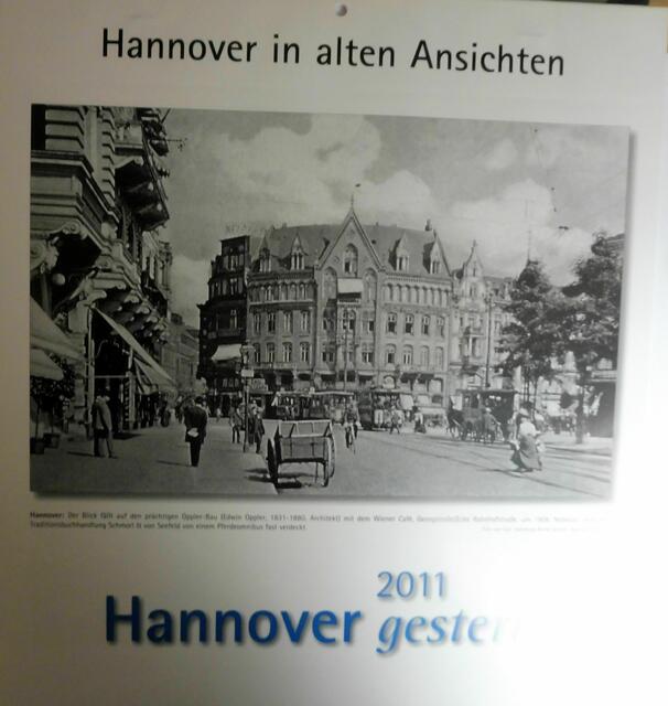 Georgstraße mit Wiener Cafe an der Ecke Bahnhofstraße, um 1908.