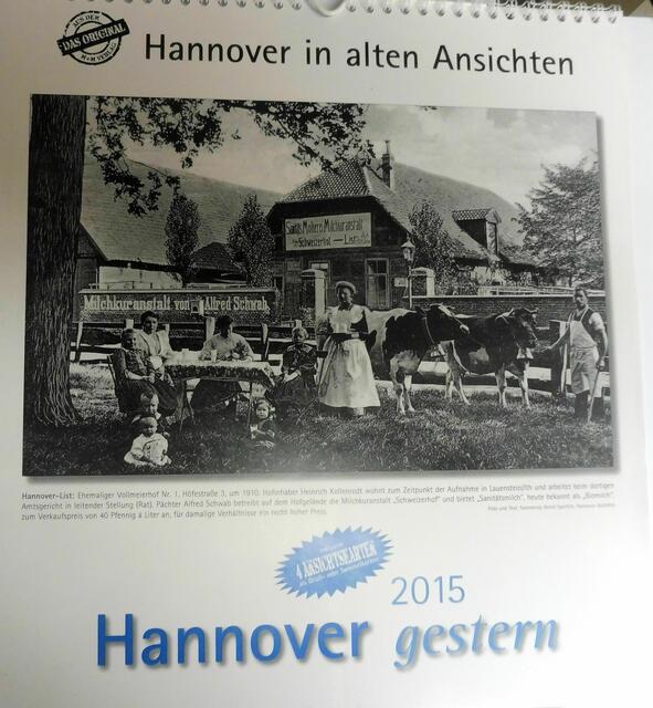 Vollmeierhof Nr. 1, Höfestraße 3 (List) mit der Milchkuranstalt "Schweizerhof", um 1910.