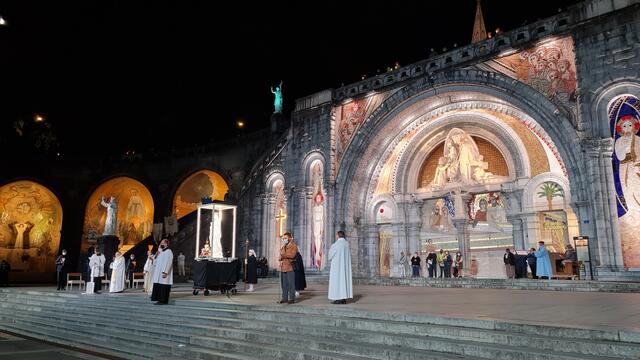 Lichterprozession in Lourdes