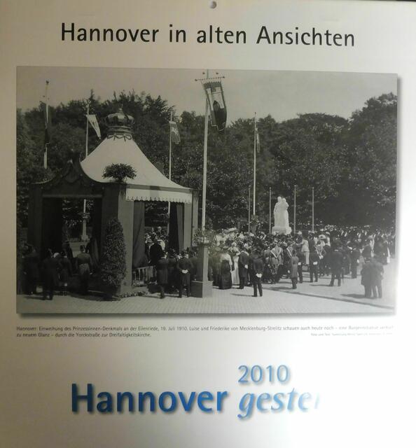 Einweihung des Prinzessinnen-Denkmals an der Eilenriede, 19. Juli 1910.