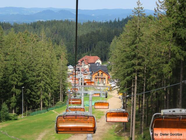Mit der Seilbahn geht es bis nach Karpacz !