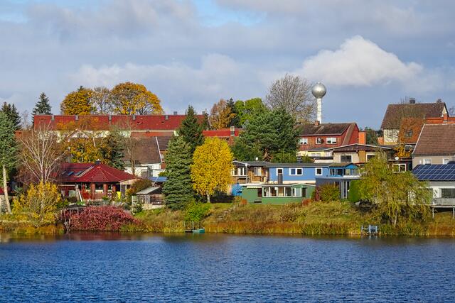 Oberteich mit Wasserturm