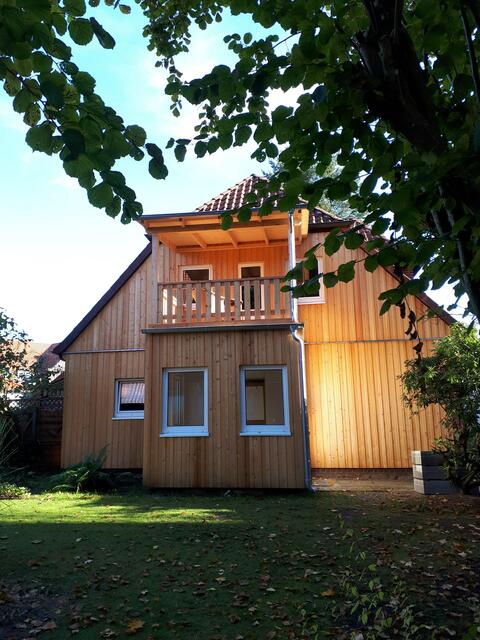 Das Geburtshaus meiner Großmutter in ganz neuer Giebelfront-Verkleidung.