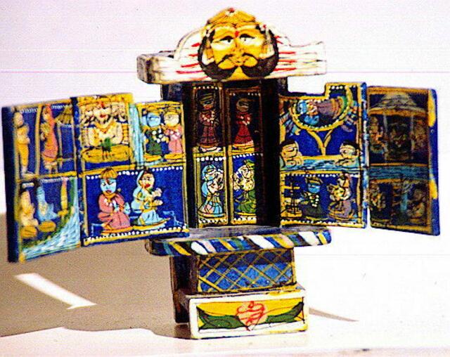 Nordindische Bildtheaterbühne