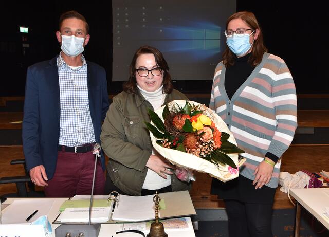 v.l. Ratsherr Angelo Alter, Antje Kellner, Anja Schollmeyer.