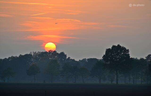 Nur noch wenige Minuten,- und da fliegt eine "Libelle" durch den Himmel...