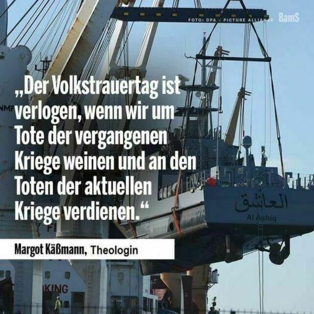 Eine treffende Aussage von Margot Käßmann.
