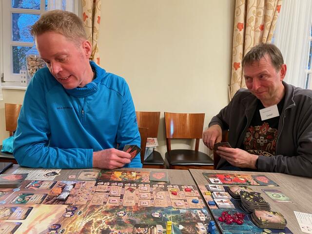 Die verlorenen Ruinen von Arnak kam in vielen Runden sehr gut an, auch die Erweiterung wurde schon ausprobiert.