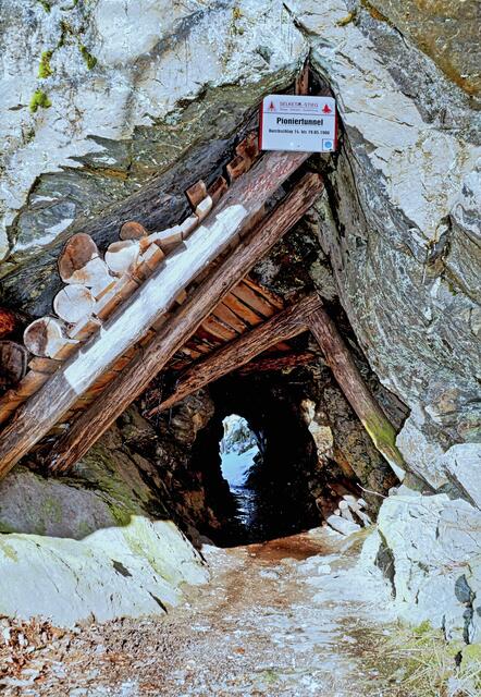 Pioniertunnel von der Südseite