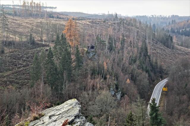 Blick vom Habichtstein auf die Schöne Sicht