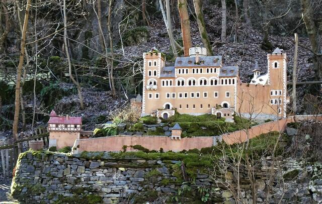 Modell der Burg Anhalt in Alexisbad